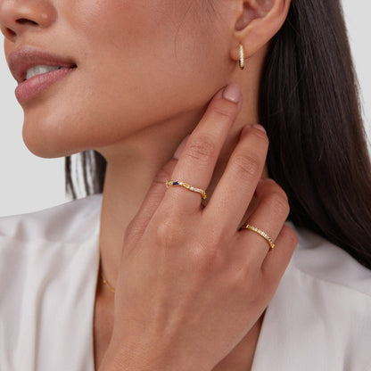 Anillo Ángela acabado dorado