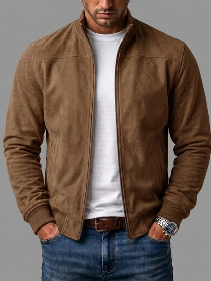 Bomber Valero en marrón, vista frontal