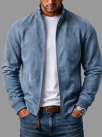 Bomber Valero en azul claro, vista frontal